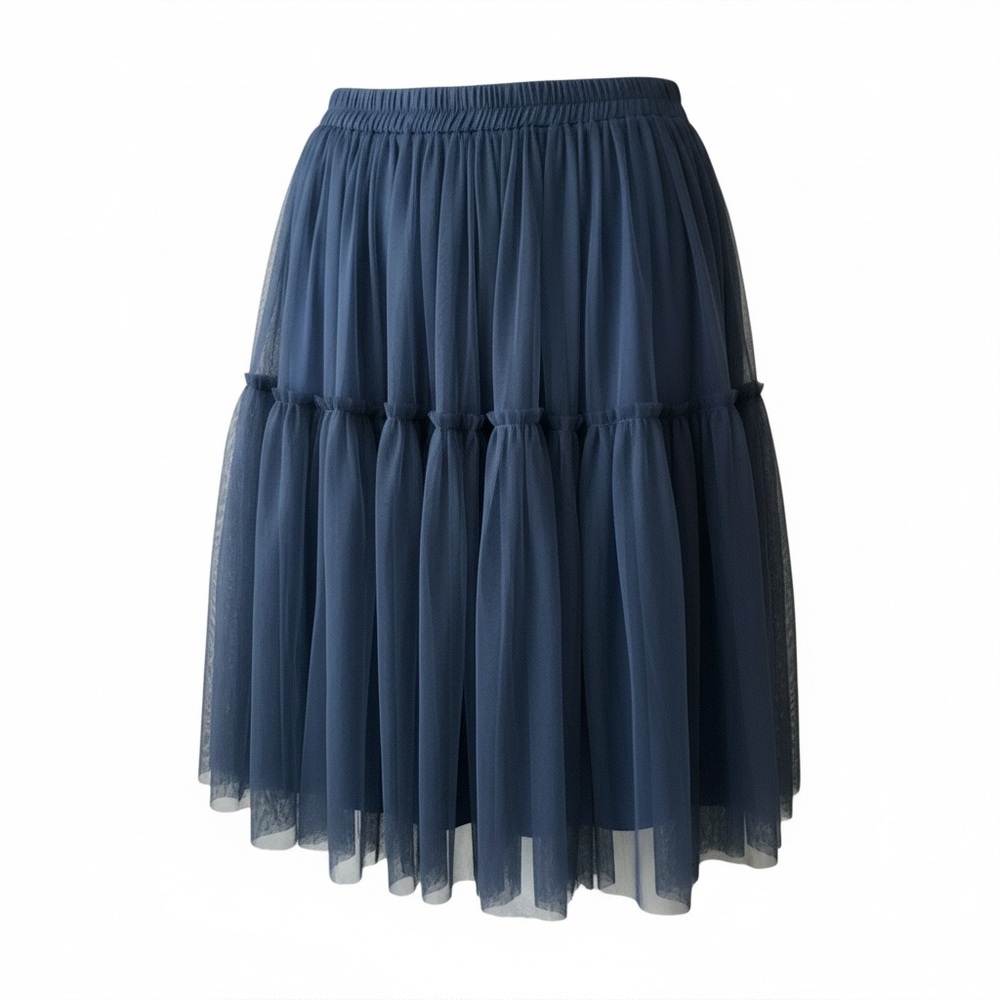 NWT Hayden Navy A-Line Tulle Skirt SZ Medium